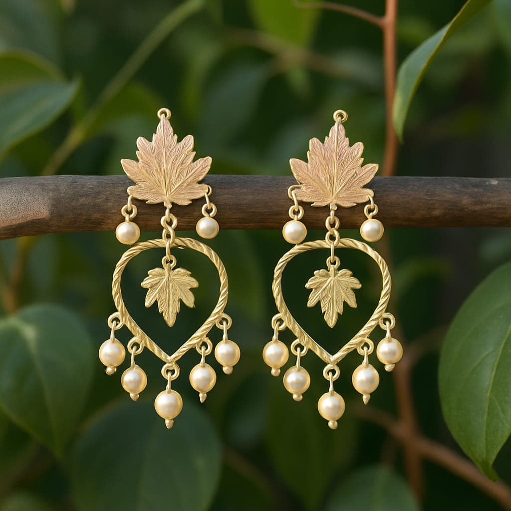 Silver Small Heart Drop Earrings