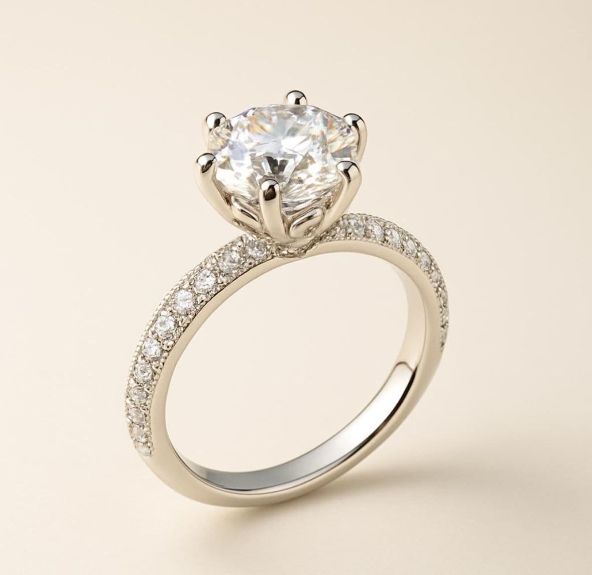 Classic Solitaire Premium Silver Ring💍