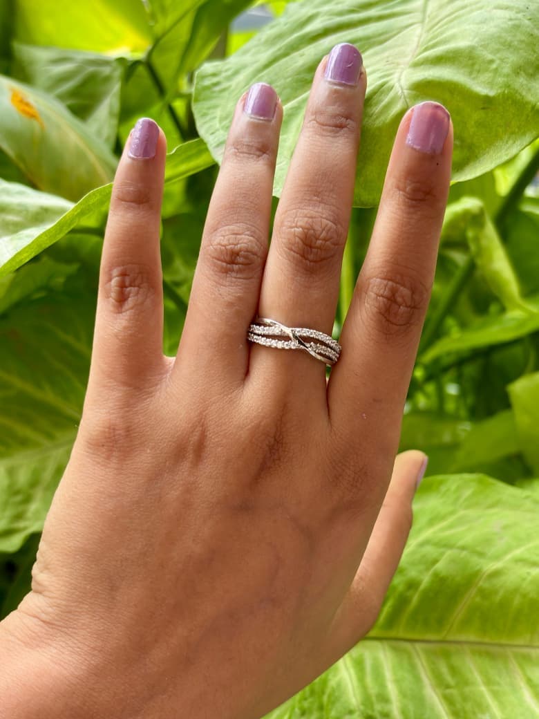 Twisted Elegance Silver Ring